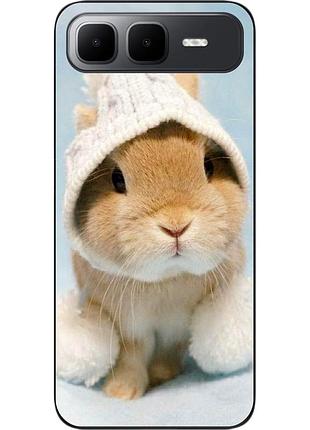 Силиконовый чехол бампер epik для infinix smart 10 plus (x6725b) с принтом зайка