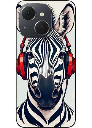 Чехол силиконовый epik для tecno spark 40c (km4k) с принтом зебра в ритме