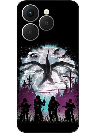 Силіконовий чохол epik для tecno spark 40 (km5n) з принтом stranger things монстр