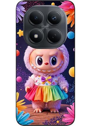 Чохол силіконовий epik для xiaomi redmi note 15 pro 4g з принтом labubu веселка