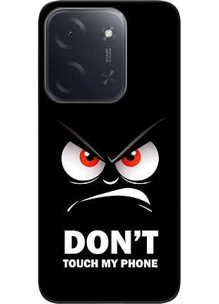 Чехол силиконовый epik для xiaomi poco c85 с принтом не трогай мой телефон