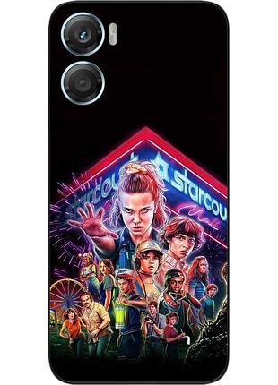 Силіконовий чохол epik для motorola g06 з принтом stranger things команда