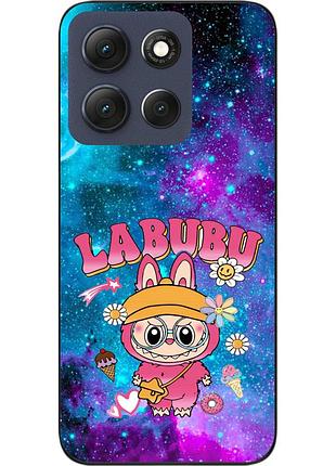 Силіконовий чохол epik для motorola g86 5g з принтом labubu галактика