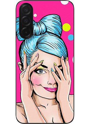 Силіконовий чохол epik для samsung galaxy a37 з картинкою дівчина поп арт