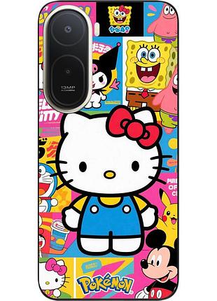 Бампер силіконовий чохол epik для xiaomi redmi a7 pro з принтом мультяшний всесвіт hello kitty
