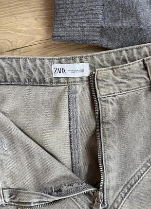 Джинси zara прямі сірі 6