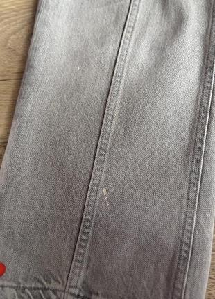 Джинси zara прямі сірі 7