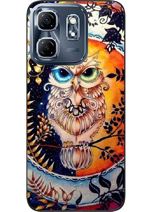 Силиконовый чехол epik для infinix hot 50i с картинкой сова