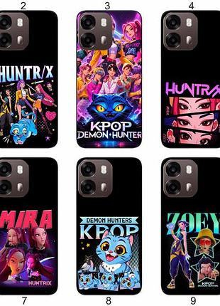 Силіконовий чохол kpop demon hunters для oppo a6s кейс-поп дизайн