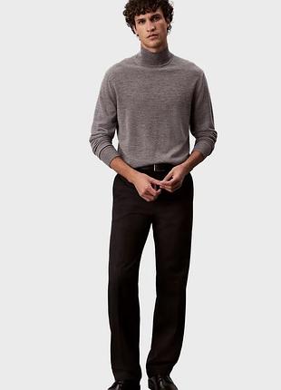 Чоловічий сірий вовняний гольф merino mock calvin klein оригінал/ гольф кельвін кляїн чоловічий/ вовняний гольф
