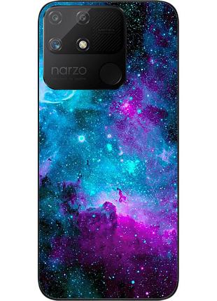 Чехол силиконовый epik для realme narzo 50a с картинкой космос