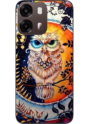 Силиконовый чехол epik для oppo a6s с принтом сова
