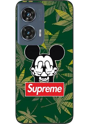 Силиконовый чехол epik для motorola edge 50 fusion с картинкой микки supreme
