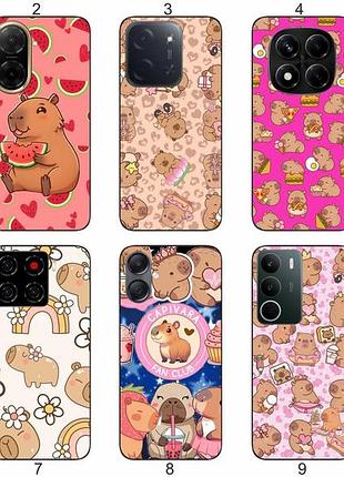 Силиконовый чехол капибара для samsung xiaomi iphone realme vivo zte oppo motorola nokia tecno infinix poco милая эстетика