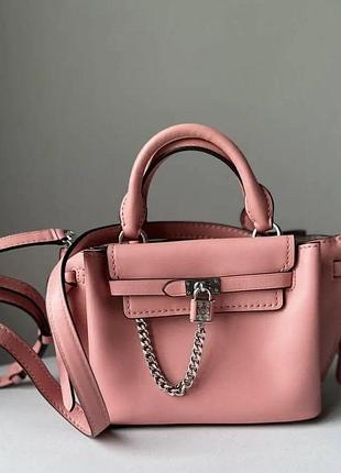 Жіноча сумка michael kors hamilton legacy belted satchel (у мініатюрному форматі micro / extra-small).