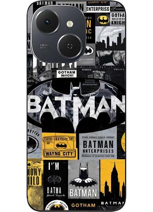 Чохол силіконовий epik для tecno spark 40c (km4k) з принтом batman