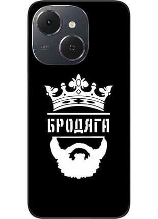 Силиконовый чехол epik для tecno spark 40c (km4k) с принтом бродяга
