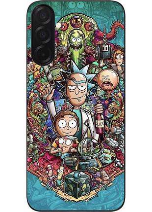 Чехол силиконовый epik для samsung galaxy a27 5g с изображением rick and morty галактическое безумие