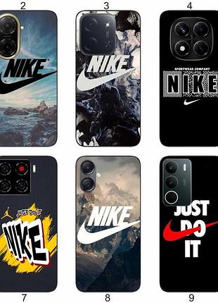 Силиконовый чехол бампер nike найк для samsung xiaomi iphone realme vivo zte oppo motorola nokia tecno infinix poco