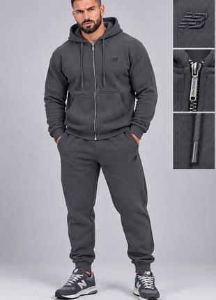 Чоловічий зимовий трикотажний спортивний костюм new balance.