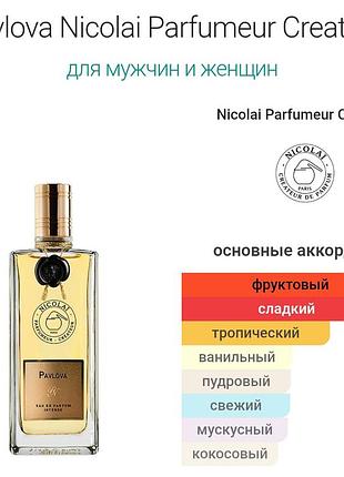 Распил парфюм 
pavlova nicolai parfumeur createur 5