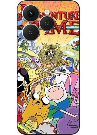 Силіконовий чохол epik для tecno spark 40 (km5n) з зображенням adventure time світ друзів