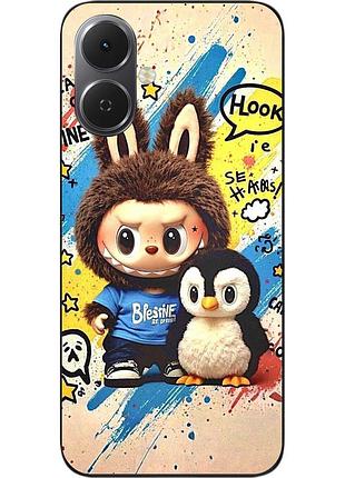 Силіконовий чохол epik для tecno spark go 2 (km4) з принтом лабубу пінгвін