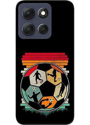 Силиконовый чехол epik для motorola moto g56 5g с принтом ретро футбол