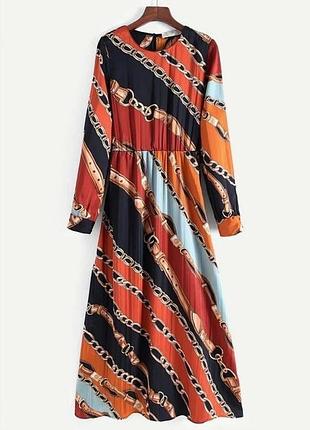 Плаття сукня міді плісе zara s 2
