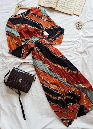 Плаття сукня міді плісе zara s 4