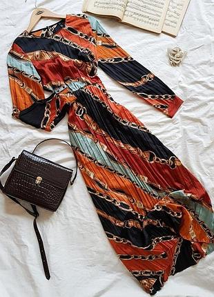 Плаття сукня міді плісе zara s 5