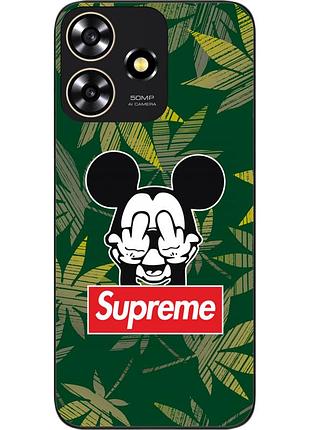 Силиконовый чехол epik для zte blade a73 4g с картинкой микки supreme