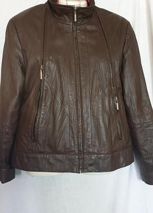Фірмова шкіряна куртка косуха бомбер