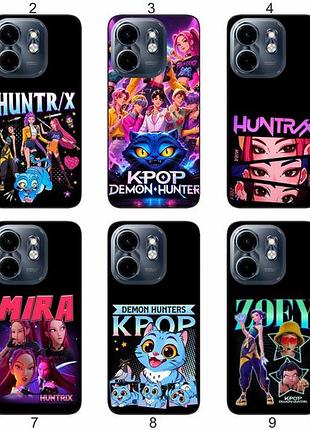 Силіконовий чохол kpop demon hunters для infinix hot 50i кейс-поп дизайн