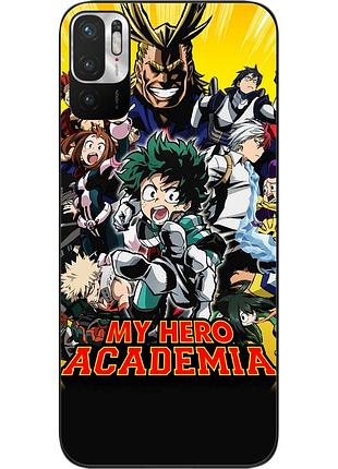 Силіконовий чохол epik для xiaomi redmi note 10 5g з картинкою my hero academia