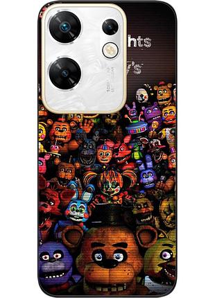 Силиконовый чехол epik для infinix zero 30 4g с картинкой фредди и друзья