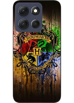 Силиконовый чехол epik для motorola g86 5g с принтом герб хогвартс на дереве