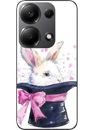 Чехол силиконовый epik для xiaomi redmi note 13 pro 4g с картинкой кролик