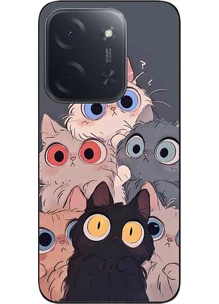 Чохол силіконовий epik для xiaomi poco c85 з принтом очі котів