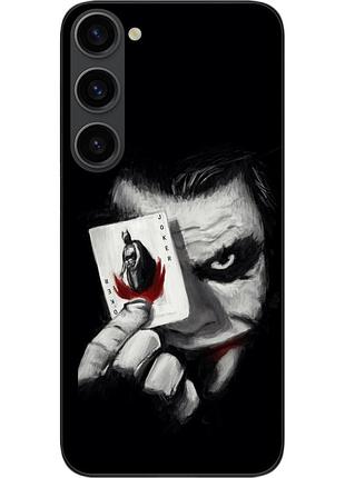 Силиконовый чехол epik для samsung galaxy s23 с картинкой джокер с картой