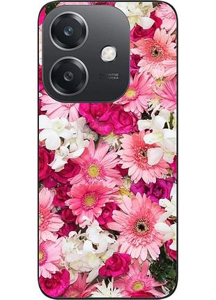Силиконовый чехол бампер epik для oppo a3x 4g с картинкой нежные цветы