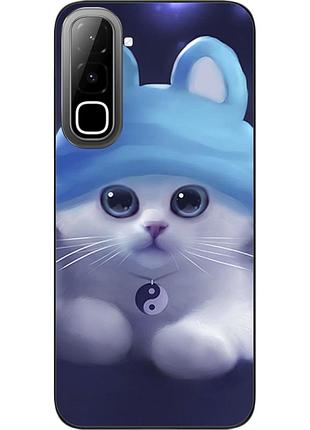 Бампер силіконовий чохол epik для infinix hot 70 (x6895) з принтом cat