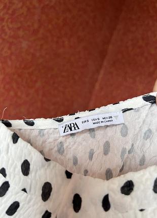 Сукня в горошок zara s m 2