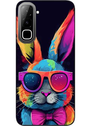 Чохол силіконовий epik для infinix hot 70 (x6895) з принтом райдужний кролик