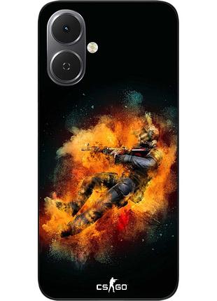 Силиконовый чехол epik для tecno spark go 2 (km4) с принтом контр страйк
