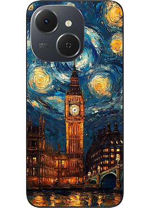 Чехол силиконовый epik для tecno spark 40c (km4k) с изображением звёздный лондон