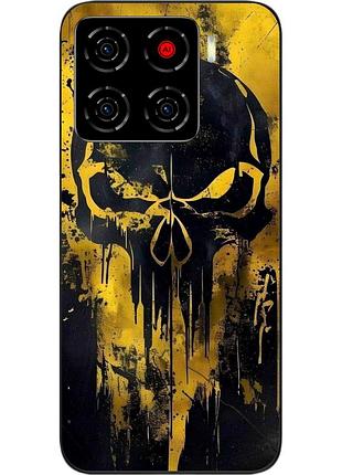 Силіконовий чохол epik для zte blade a56 з принтом череп відплати