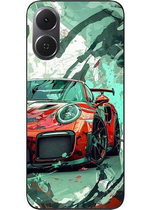 Чехол силиконовый epik для tecno spark go 2 (km4) с принтом красный дрифт