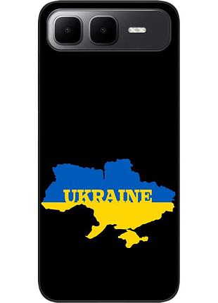 Силиконовый чехол epik для infinix smart 10 plus (x6725b) с принтом карта украины