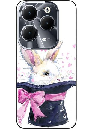 Чехол силиконовый epik для infinix hot 40 (x6836) с картинкой кролик